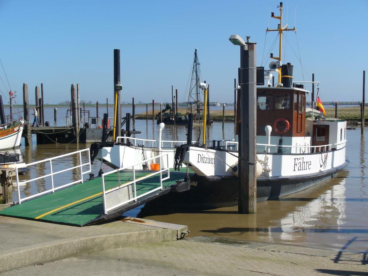 Vier Sterne Am Hafen, Ditzum Buitenkant foto